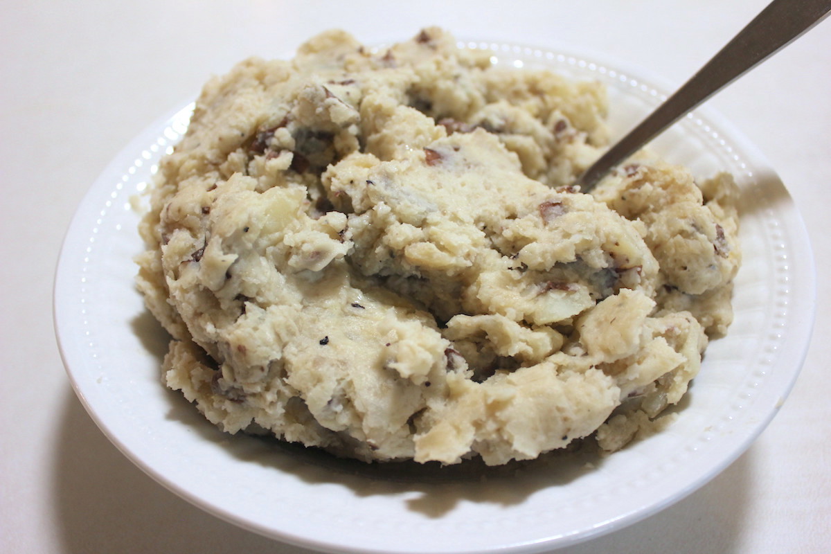 slow cooker garlic mashed potatoes