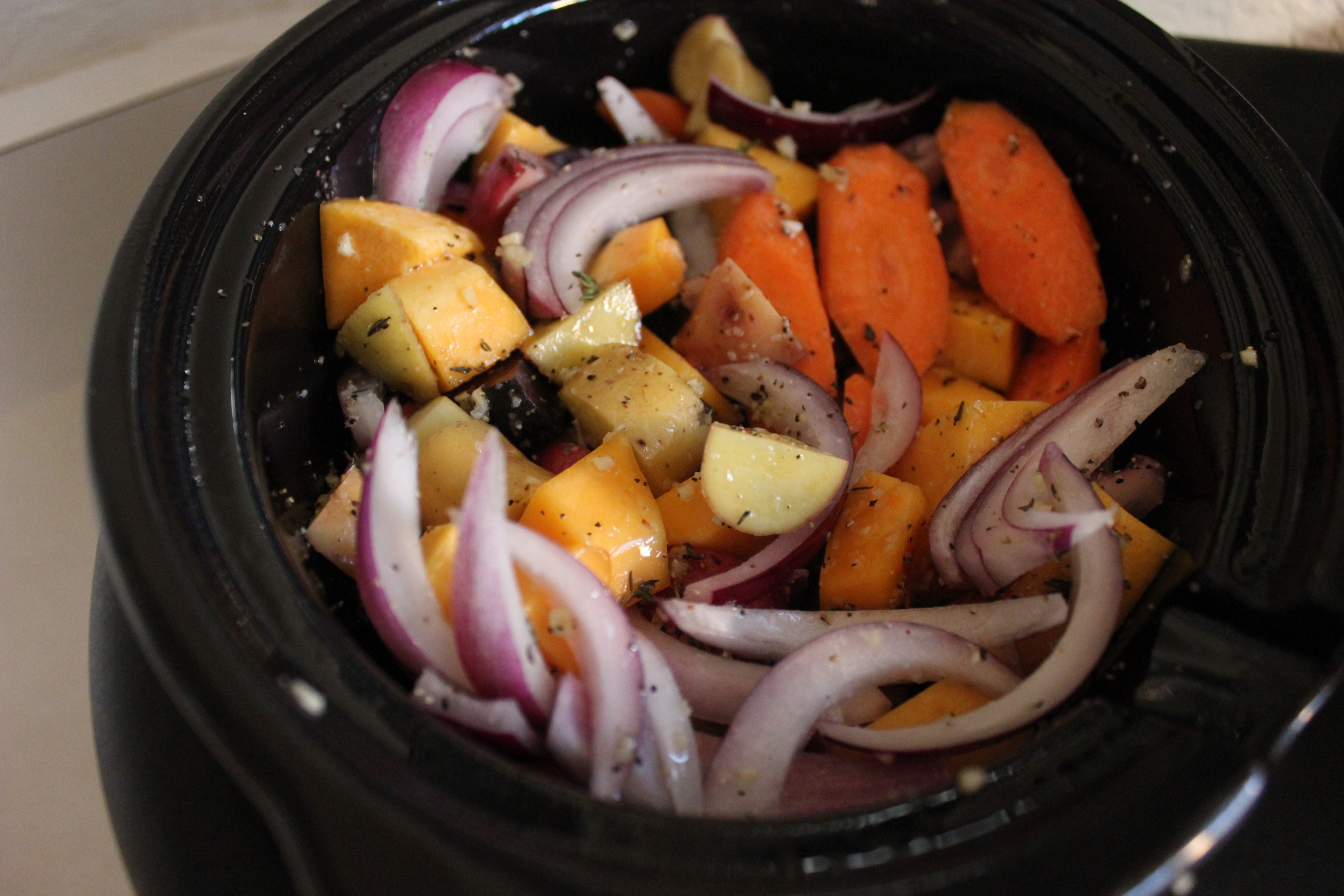 Slow Cooker Sweet Potato Casserole With Marshmallows - Mr. B Cooks