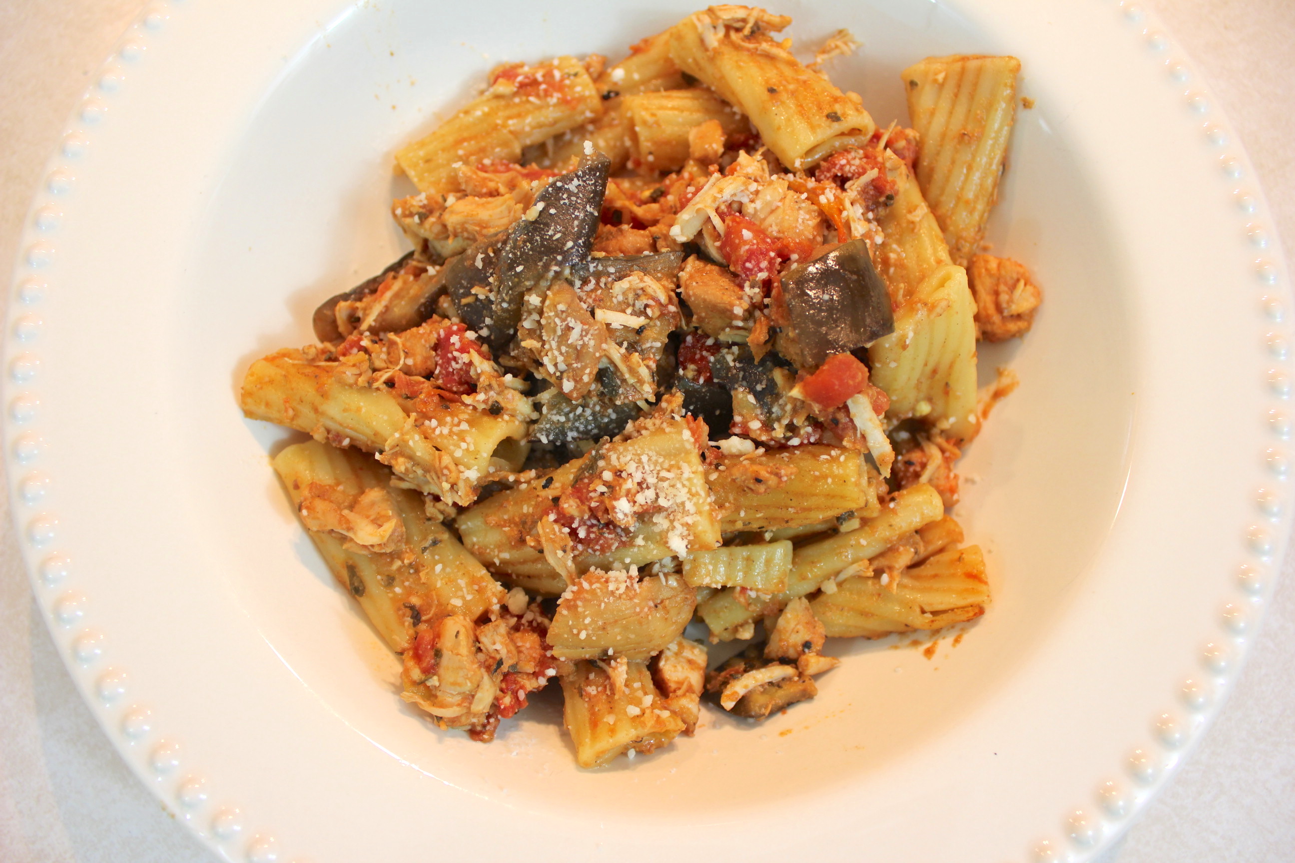 Crockpot Chicken and Eggplant Pasta Recipe