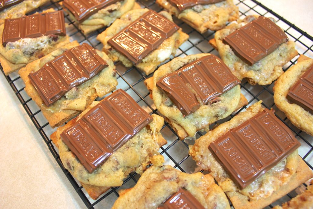 S'mores Cookie Recipe Marshmallow Chocolate Chip Cookies Mr. B Cooks