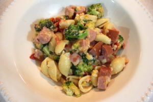 Crockpot sausage pasta and vegetable casserole