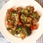 Oven Baked Chicken With Potatoes and Vegetables