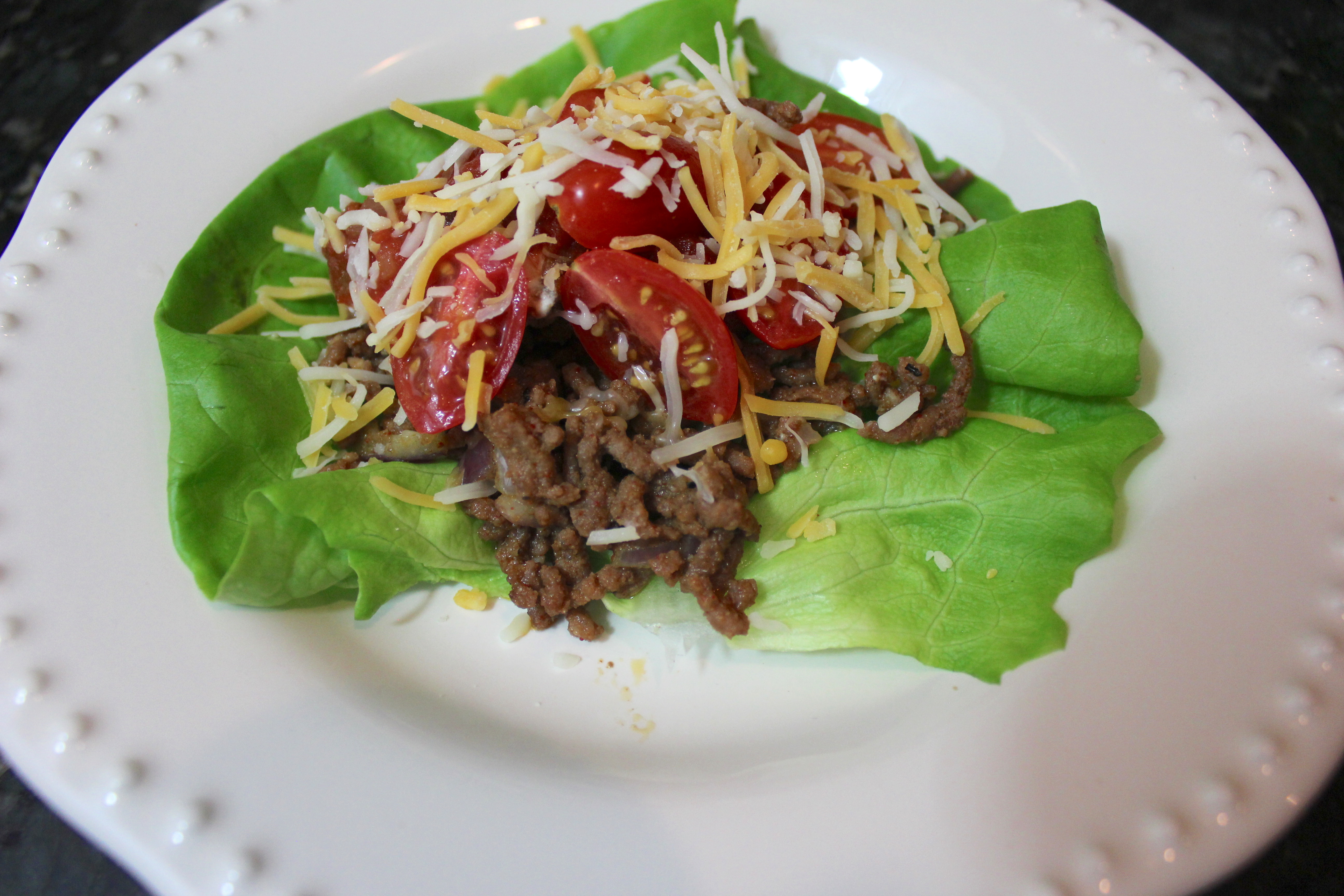 Ground Beef Taco Lettuce Wraps Recipe