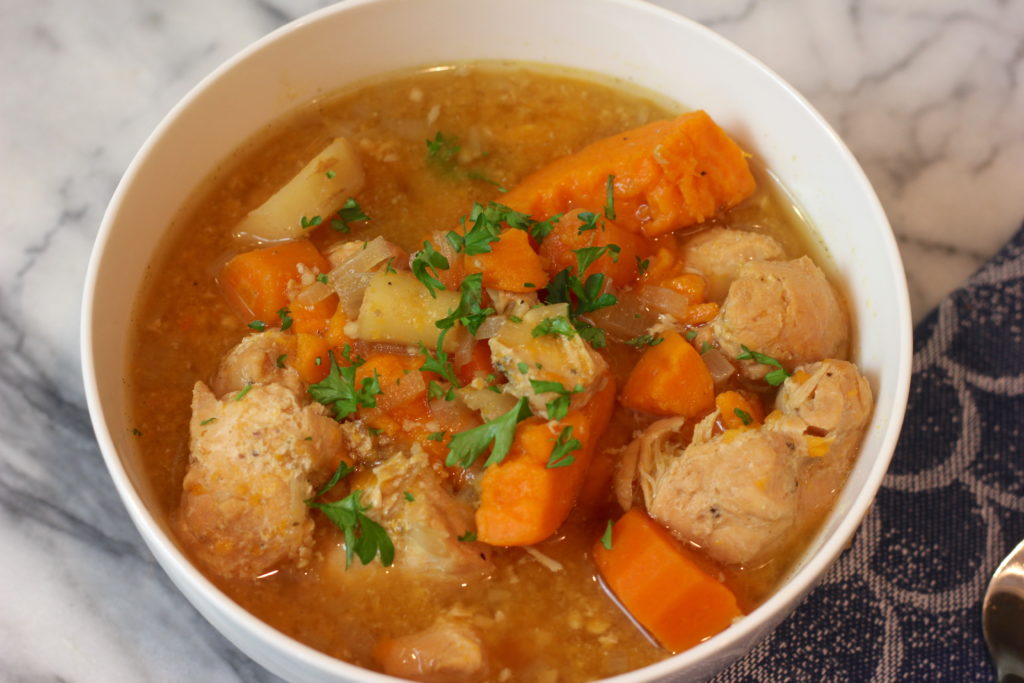 Slow Cooker Chicken and Sweet Potato Stew - Mr. B Cooks