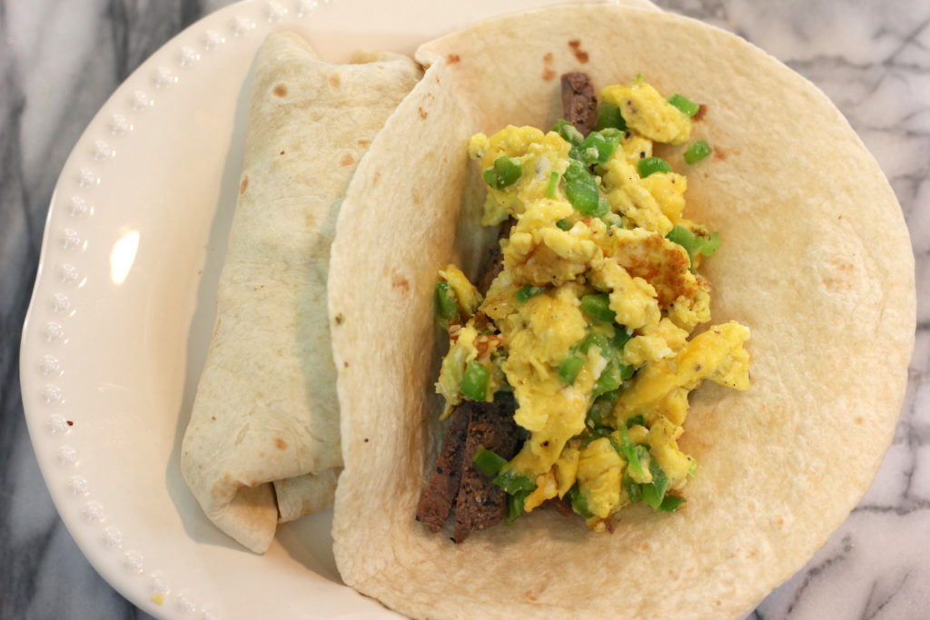 Steak And Eggs Breakfast Burrito Recipe - Mr. B Cooks