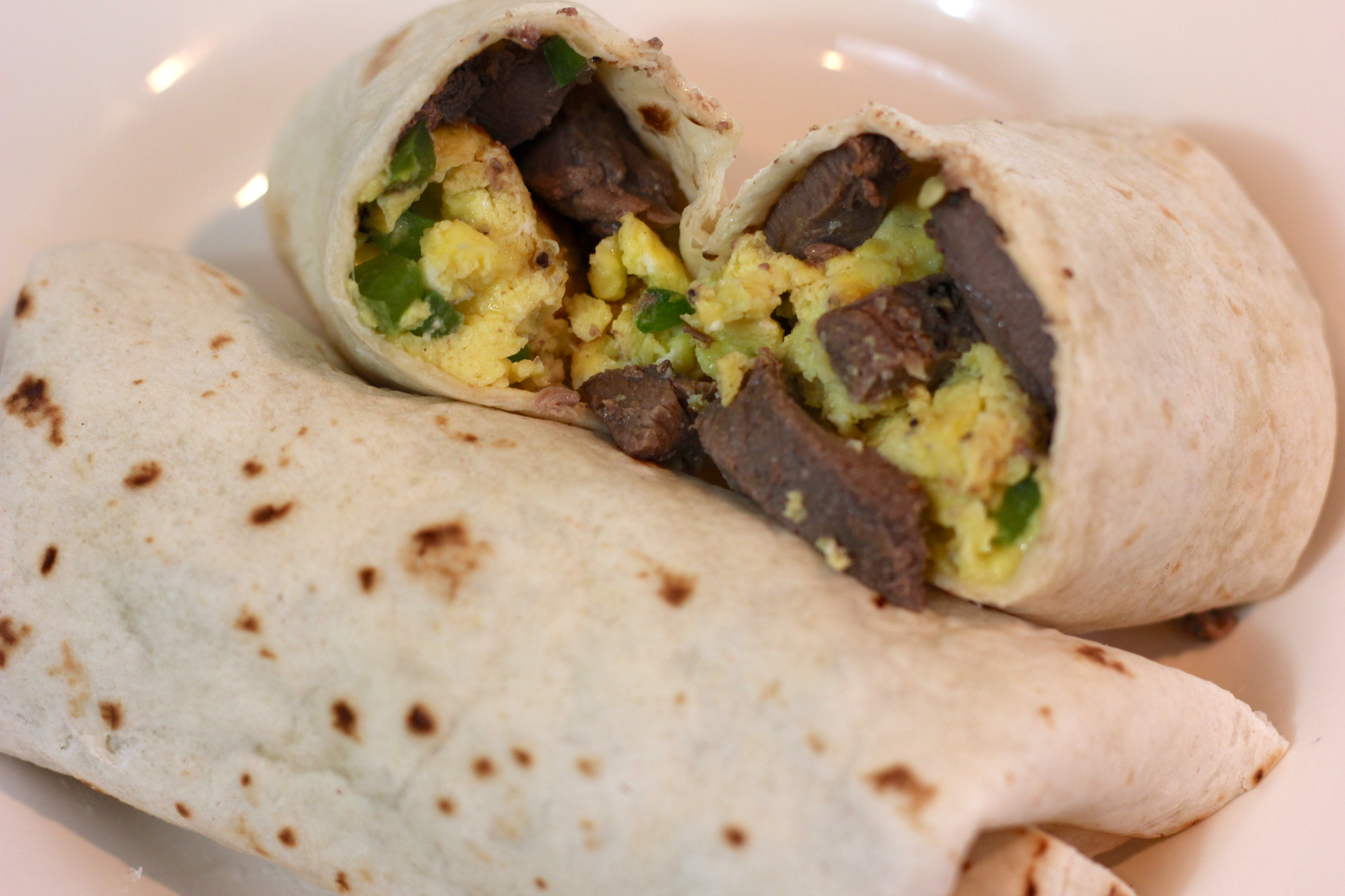 Steak and Eggs Breakfast Burrito Recipe