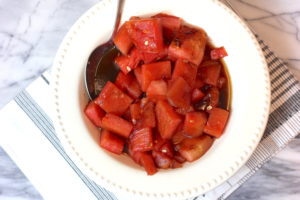 Grilled watermelon steaks