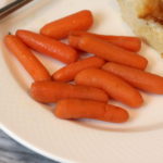 Slow cooker maple bourbon glazed carrots