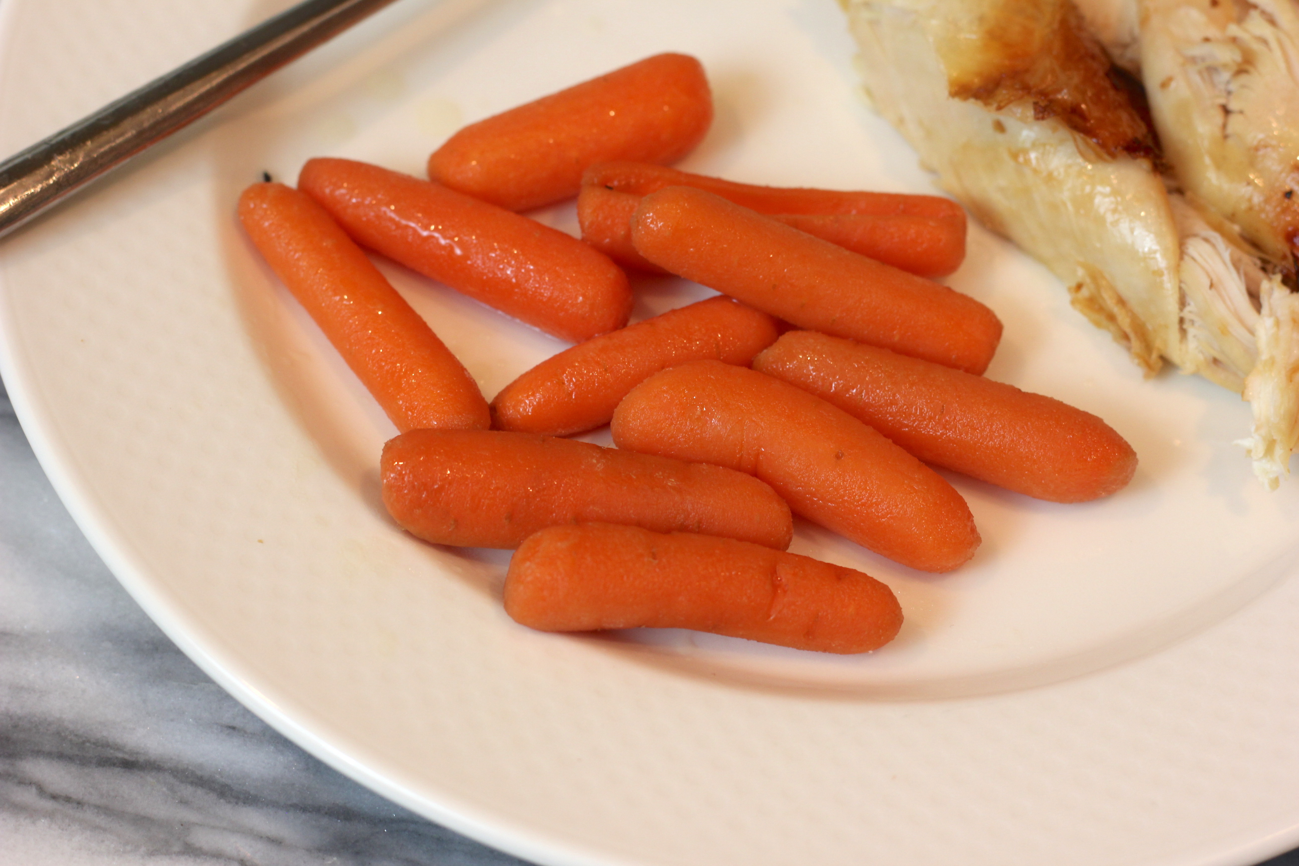 Slow cooker maple bourbon glazed carrots