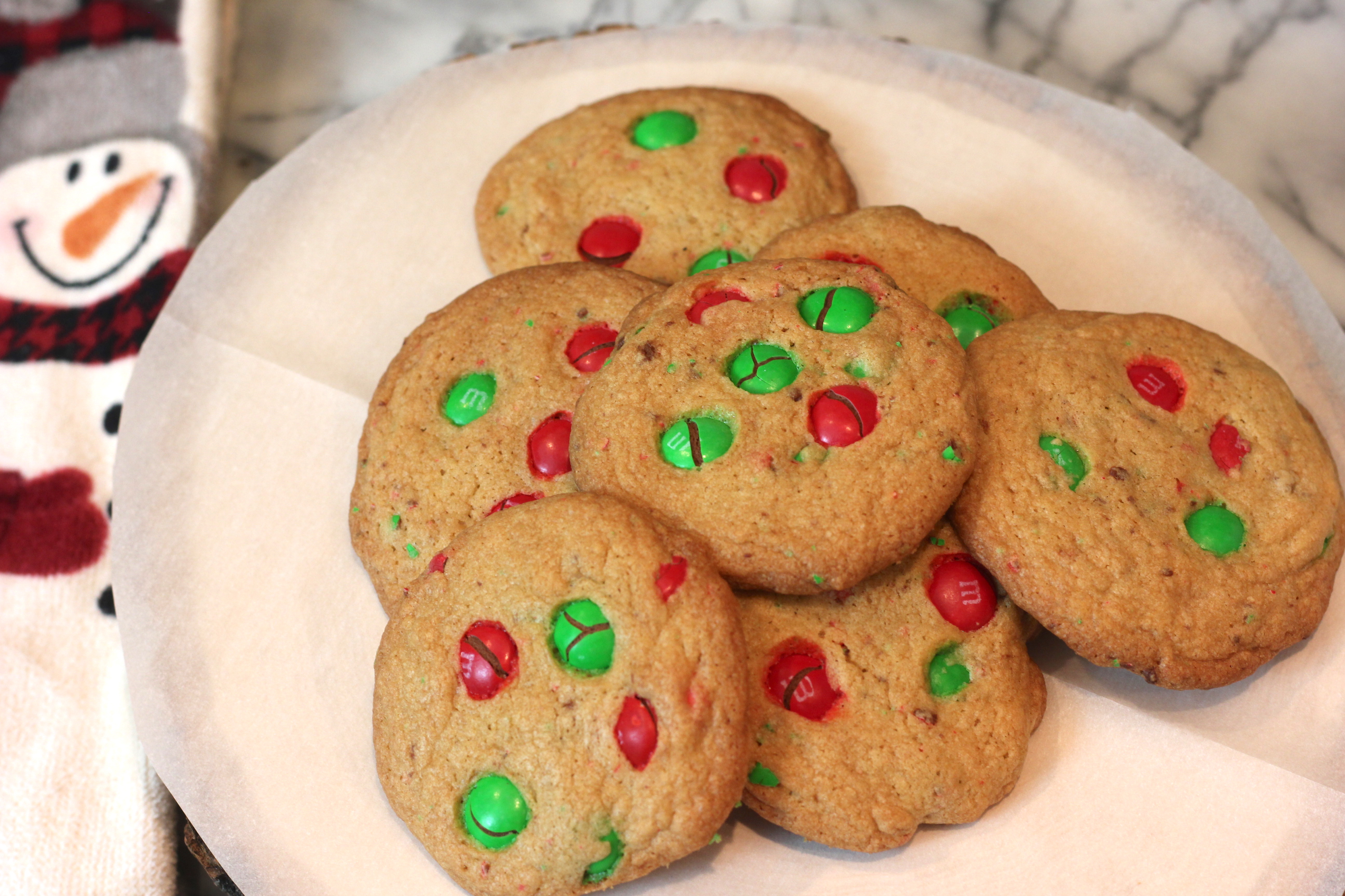 Christmas M&M Cookies